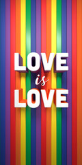 ORGULHO LGBT, AMOR É AMOR, VERTICAL, PORTUGUÊS