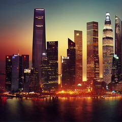 Illustrative image of New York and Singapore - the most expensive cities in the world