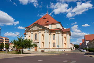 Fototapeta na wymiar Sankt Trinitatis, eine evangelische Kirche in Zerbst/Anhalt
