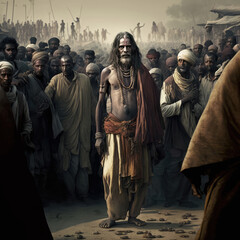 Kumbh mela fictitious people, generative ai