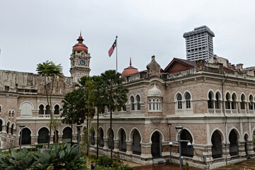 Fototapeta premium Sultan Abdul Samad building exterior details