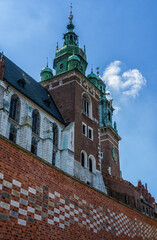 Fototapeta premium Wawel Cathedral Tower, Krakow, Poland