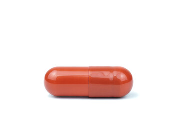 Large  pill shot in a studio environment, isolated on white.