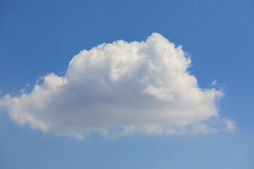 Naklejka na ściany i meble Cumulus clouds on a sunny summer day