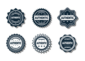 Set of badge or logo banner design element collection vector