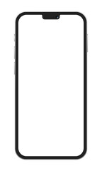 モックアップ・合成用スマートフォン素材（白画面、透過背景）