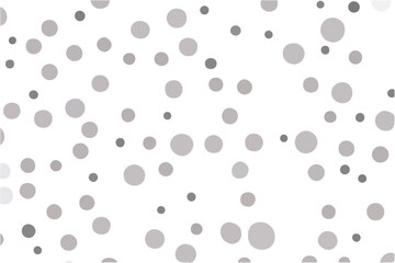 Gray Polka Dots Background. Seamless Pattern.