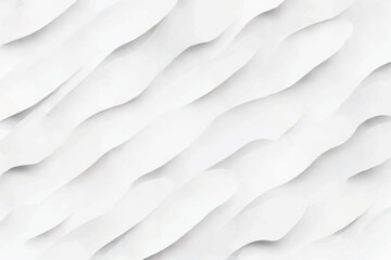 White Abstract Background with Waves. 3d Rendering, 3d Illustration.