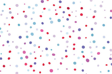 Colorful confetti on a white background. Holiday vector illustration.
