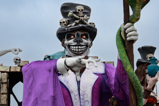 Viareggio Italy February 04-2023 Viareggio Carnival Floats First Category