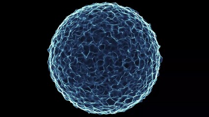 Science fiction background of glowing particles with depth of field and bokeh. Particles form line and abstract surface grid. 3d rendering