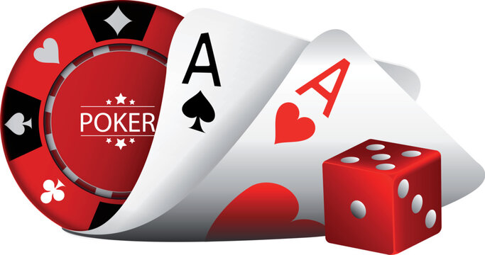 image of poker, playing card, poker chip, dice