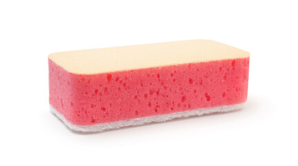 Bath sponge isolated on white.