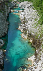 Soca bei Kobarid im Triglav Nationalpark in Slowenien