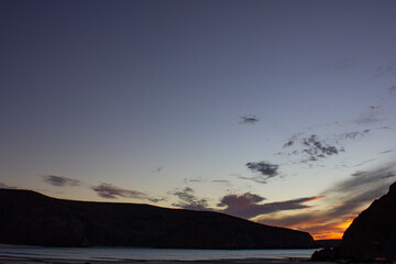 Sunset from the beach