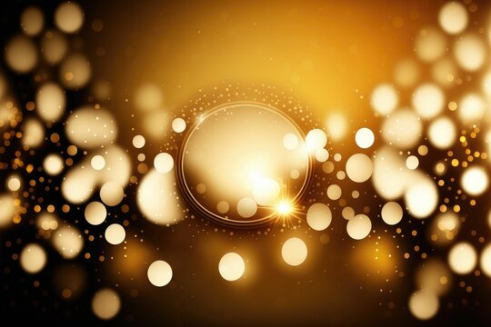 Gold bokeh awards glamour background ,made with Generative AI
