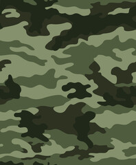 
Forest green camouflage background, vector seamless army texture, modern street background.