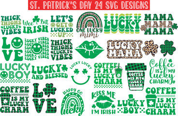 St. Patrick's Day SVG Cut Files Bundle -St Patrick's day SVG, St Patrick's Day Bundle SVG, Patrick's Day Bundle SVG, Lucky SVG Bundle, Digital Download