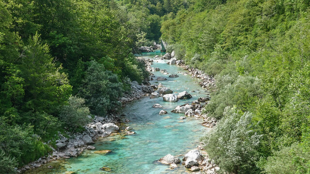 Wanderung zum Kozjak-Wasserfall bei Kobarid im Triglav Nationalpark