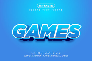 Games 3d text effect - editable