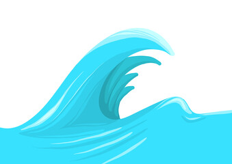 Ilustración ola de mar 