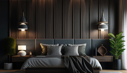 Interior of modern living room. generative Ai