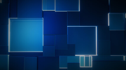  technology background blue light pixel box