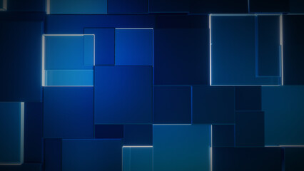  technology background blue light pixel box
