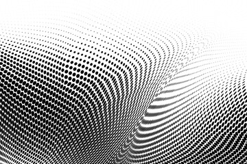 Abstract monochrome striped halftone pattern. Vector illustration	
