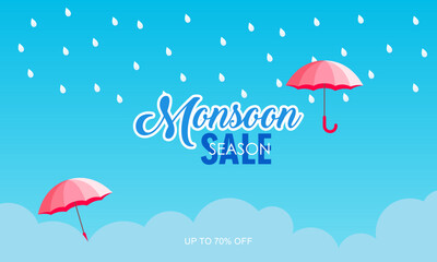 Monsoon Sale Background