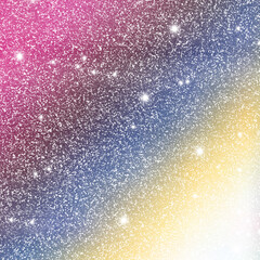 Rainbow and colorful glitter sparkle birthday background