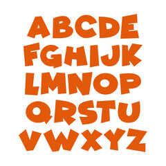 English Alphabets on Transparent Background