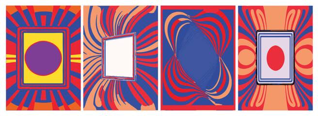 Fototapeta premium Images with space for text. of psychedelic backgrounds.