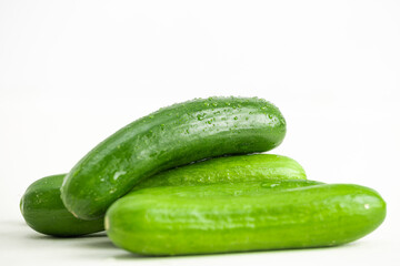 cucumber on white background