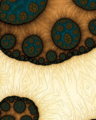 Abstract art fractal wallpaper, unique pattern