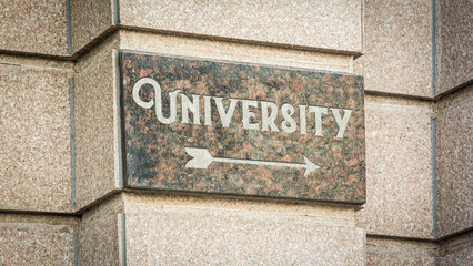 Street Sign to University