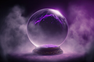 Magic crystal ball for future prediction. Generative AI