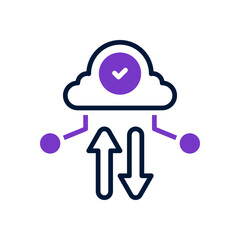 cloud computing icon for your website design, logo, app, UI. 