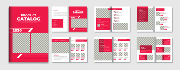 Modern product catalog design template,
multipurpose product catalogue layout design template, a4 Minimalist Company product brochure template design