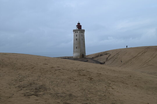 Dune landscape at Rubjerg Knude Fyr; Denmark; North Jutland