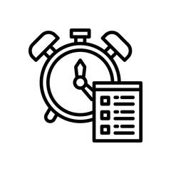 time management icon for your website design, logo, app, UI. 