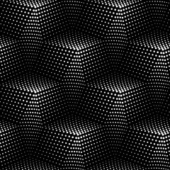 Vector seamless texture. Modern geometric background. Grid of dots. - 568894395