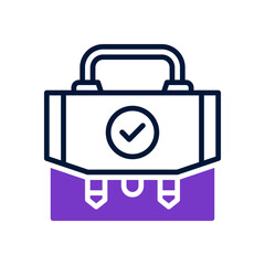 briefcase icon for your website design, logo, app, UI. 