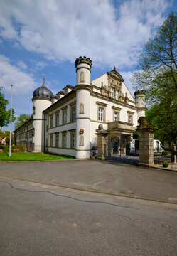 Schloss in Ditterswind, Gemeindeteil des Marktes Maroldsweisach, Landkreis Ha&szlig;furt,  Unterfranken, Franken, Bayern, Deutschland