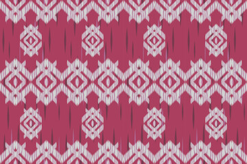 Geometric ethnic oriental ikat seamless pattern traditional Design for background, carpet, wallpaper, clothing, wrapping, Batik, fabric, vector, illustration, boho embroidery style.