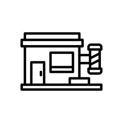 barbershop icon for your website design, logo, app, UI. 