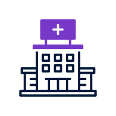 hospital icon for your website design, logo, app, UI. 
