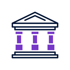 museum icon for your website design, logo, app, UI. 