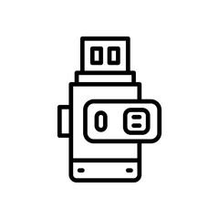 pendrive icon for your website, mobile, presentation, and logo design.