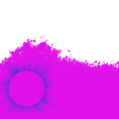 Hintergrundbild pink mit blauem Strahlenkreis
